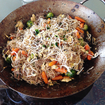 Bifum com filet e legumes